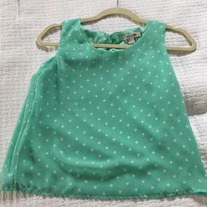 Green polka dot top from forever 21